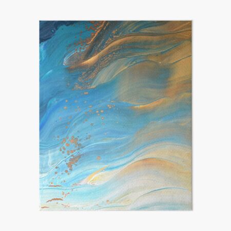 Fairy Wings: Acrylic Pour Painting Art Board Print