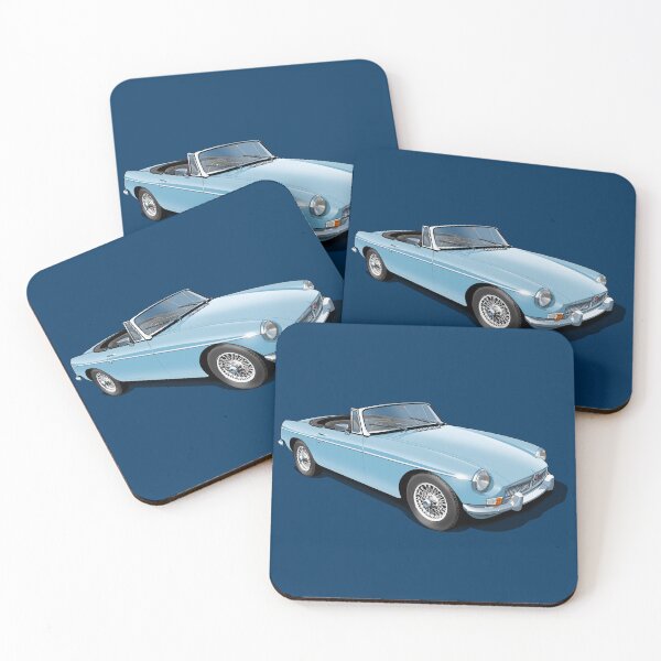 Item preview, MGB Roadster in iris blue designed and sold by candc-retro.