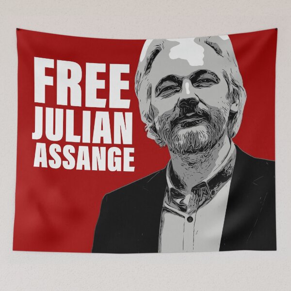 Item preview, FREE JULIAN ASSANGE designed and sold by sourceoflife.