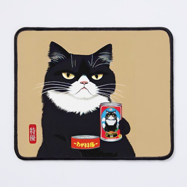 Item preview, Selfish Cat  japanese retro Advertise designed and sold by vendigo.