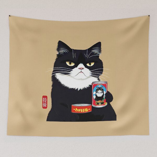 Artikelvorschau, Egoistische Katze japanische Retro-Werbung entworfen und verkauft von vendigo.