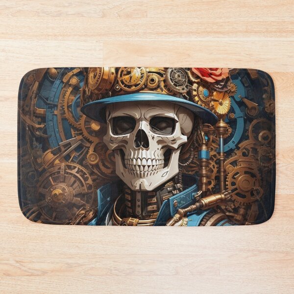Item preview, Steampunk skeleton in a hat designed and sold by twisted-dot.