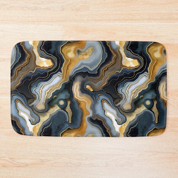 Item preview, Blue Beige Gold Agate Geode designed and sold by BilgePaksoylu.