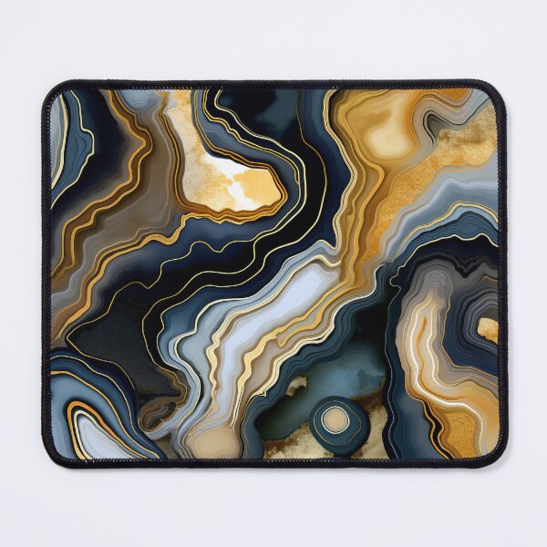 Item preview, Blue Beige Gold Agate Geode designed and sold by BilgePaksoylu.