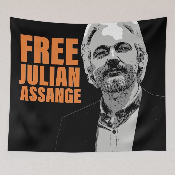 Item preview, FREE JULIAN ASSANGE designed and sold by sourceoflife.