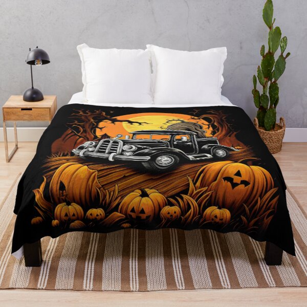 Item preview, Truck Ghost Pumpkin Halloween designed and sold by MagicColorPrint.