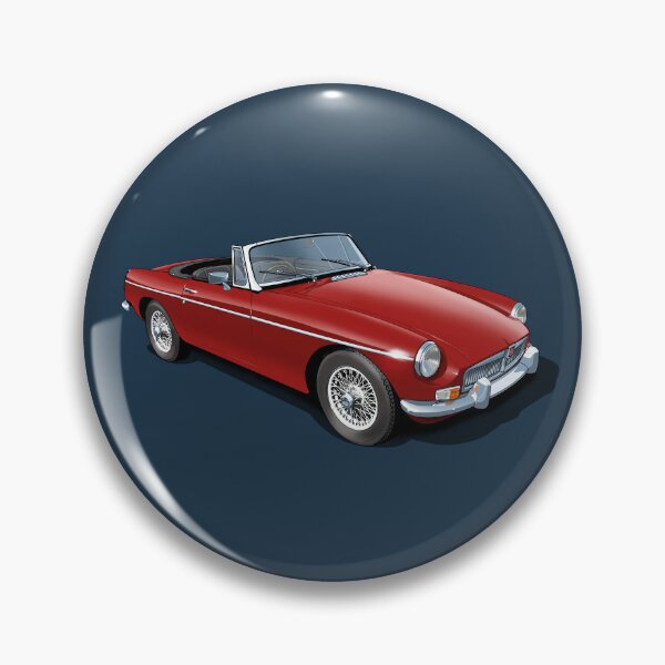 Item preview, MGB Roadster in tartan red designed and sold by candc-retro.