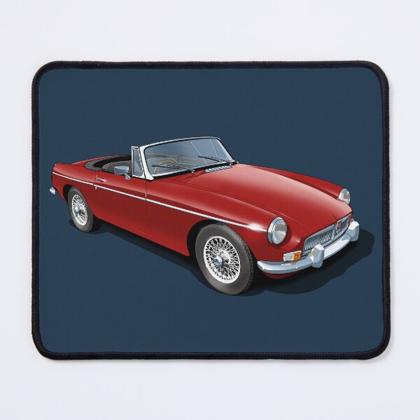 Item preview, MGB Roadster in tartan red designed and sold by candc-retro.
