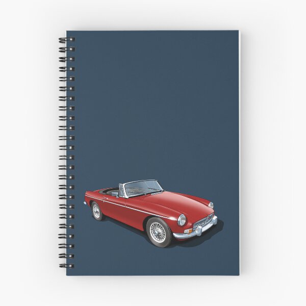 Item preview, MGB Roadster in tartan red designed and sold by candc-retro.