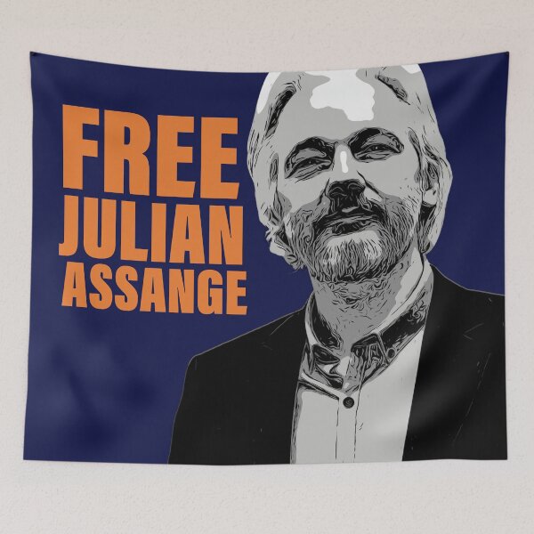 Item preview, FREE JULIAN ASSANGE designed and sold by sourceoflife.