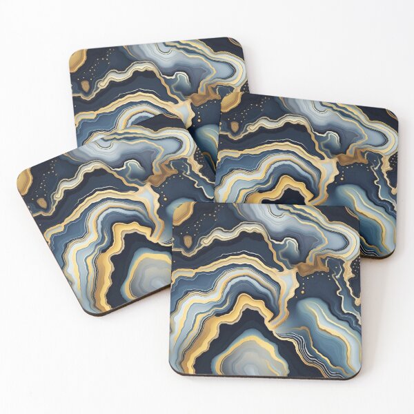 Item preview, Marble Agate Pattern with Gold designed and sold by BilgePaksoylu.