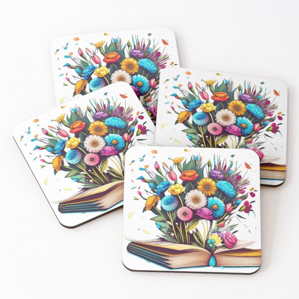 Artikelvorschau, Blumen wachsen aus Buchgrün entworfen und verkauft von ColorFlick.