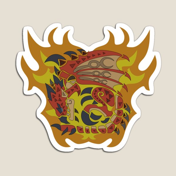 Burning Wyvern Rathalos Magnet