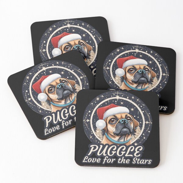 Item preview, Christmas Stargazer Puggle Astronomer Night Sky Holiday designed and sold by BunBuntheDog-.