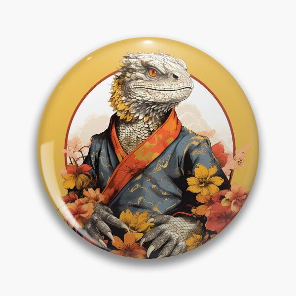 Item preview, Bearded Dragon Warrior Monk designed and sold by laika-et-al.