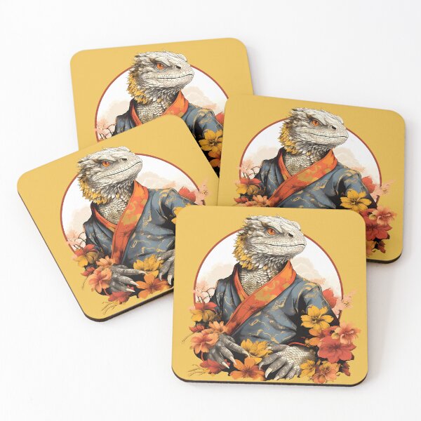 Item preview, Bearded Dragon Warrior Monk designed and sold by laika-et-al.