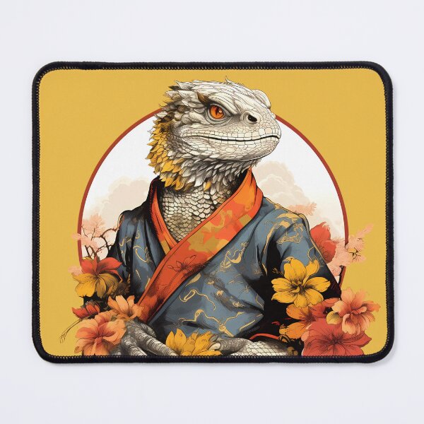 Item preview, Bearded Dragon Warrior Monk designed and sold by laika-et-al.