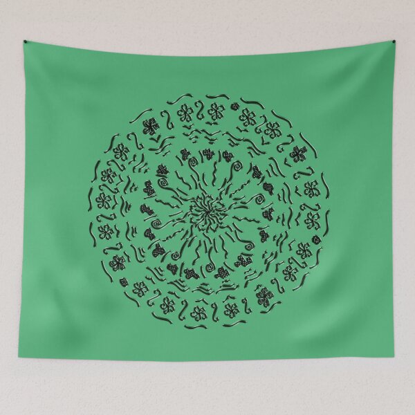 Item preview, The VERY First Mandala :) - black designed and sold by Myriel-Myriel.