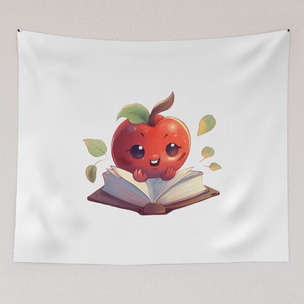 Item preview, Book Reading Apple Picking Read Library Teacher Reader Nerd designed and sold by farhanhafeez.