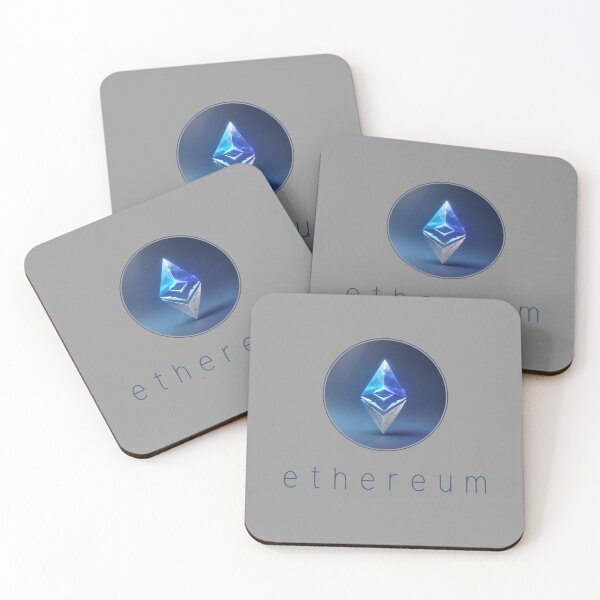 Item preview, Ethereum 3D electric blue logo designed and sold by Cryptoquack.