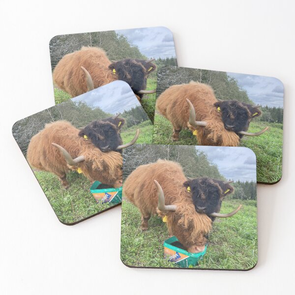 Item preview, Scottish Highland Cattle Cow and Calf 4572 designed and sold by SaarelaHighland.