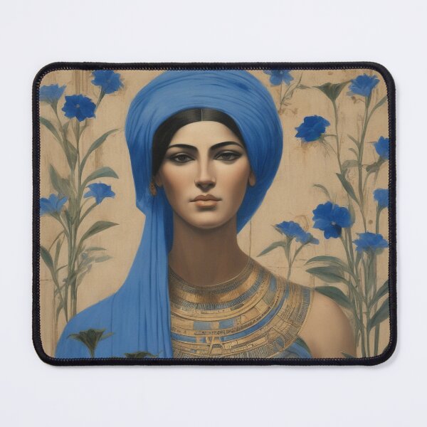 Item preview, a painting of a woman with a blue turban designed and sold by Enga6.