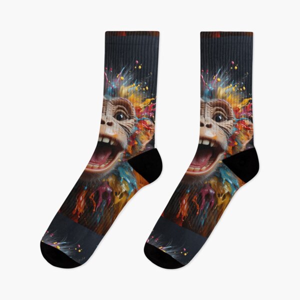 Item preview, Rainbow Graffiti Monkey Abstract Art designed and sold by David Moss.