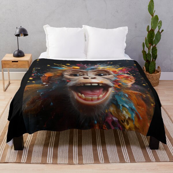 Item preview, Rainbow Graffiti Monkey Abstract Art designed and sold by David Moss.