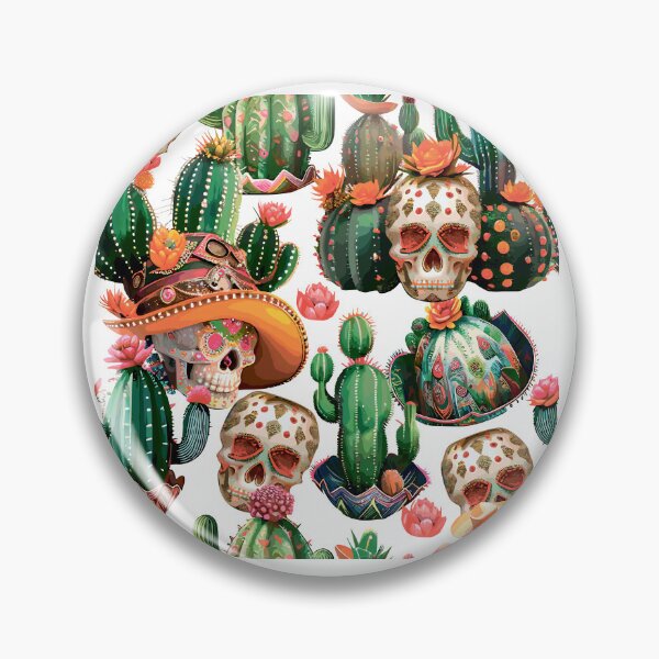 Item preview, Stylish Skull. Skull in cacti. designed and sold by Anastasiia Yurevych.