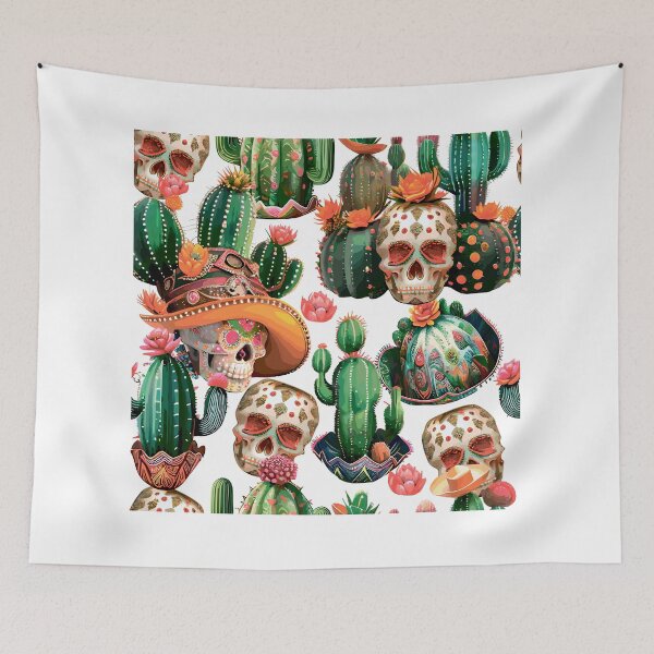 Item preview, Stylish Skull. Skull in cacti. designed and sold by Anastasiia Yurevych.