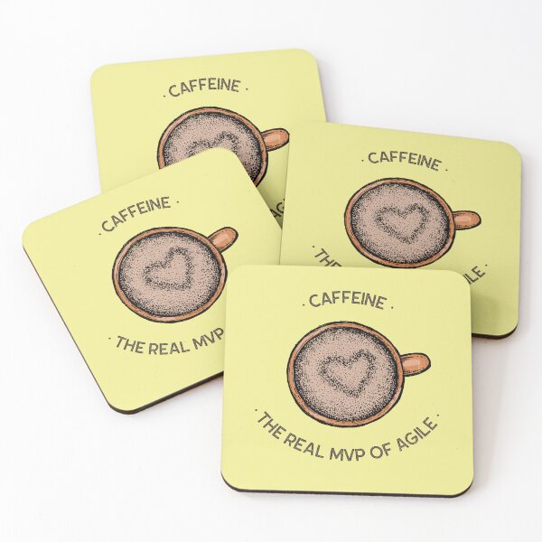 Item preview, Caffeine - the real mvp of agile designed and sold by Salma Satya & Co.