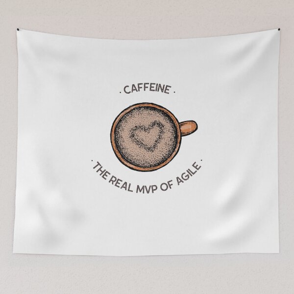 Item preview, Caffeine - the real mvp of agile designed and sold by Salma Satya & Co.