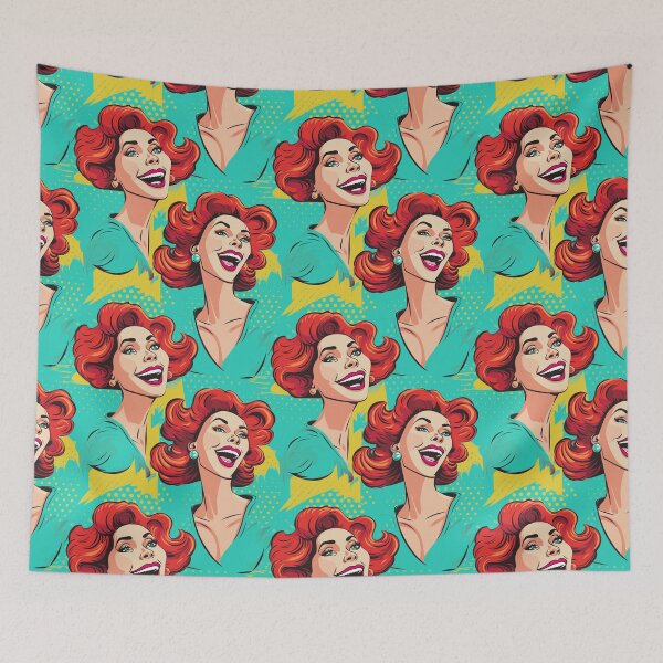 Item preview, The Laughing Woman Pop Art designed and sold by ShantyShawn.