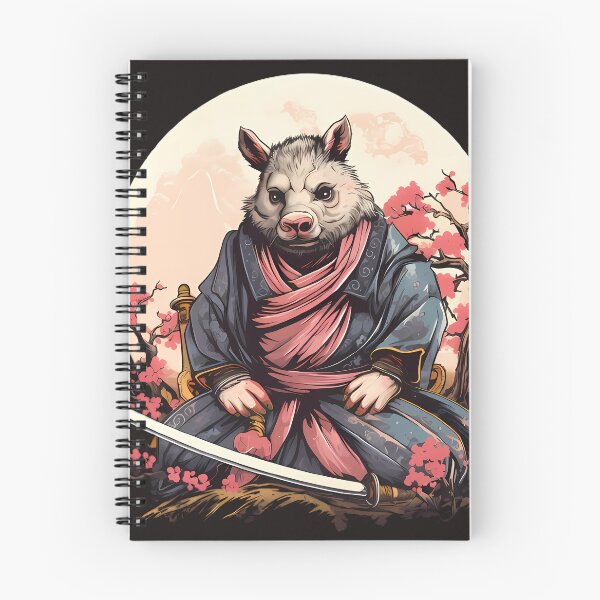 Item preview, White Pig Warrior with a Katana designed and sold by laika-et-al.