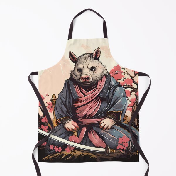 Item preview, White Pig Warrior with a Katana designed and sold by laika-et-al.