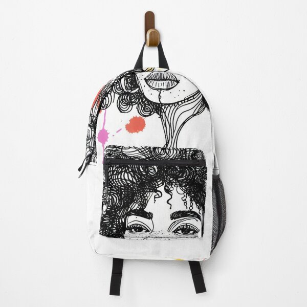 Item preview, African Beauty: Curly Hair and Colorful Ink Blots designed and sold by ReplyGirl.