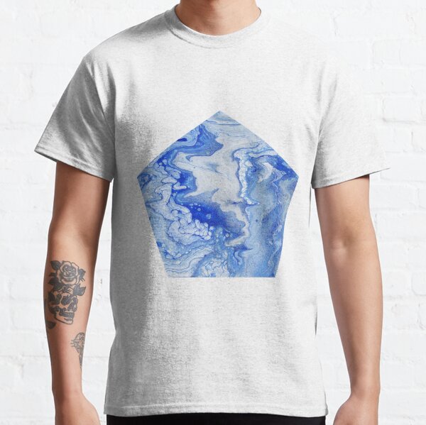 Wintry Fairy Land: Acrylic Pour Painting Classic T-Shirt