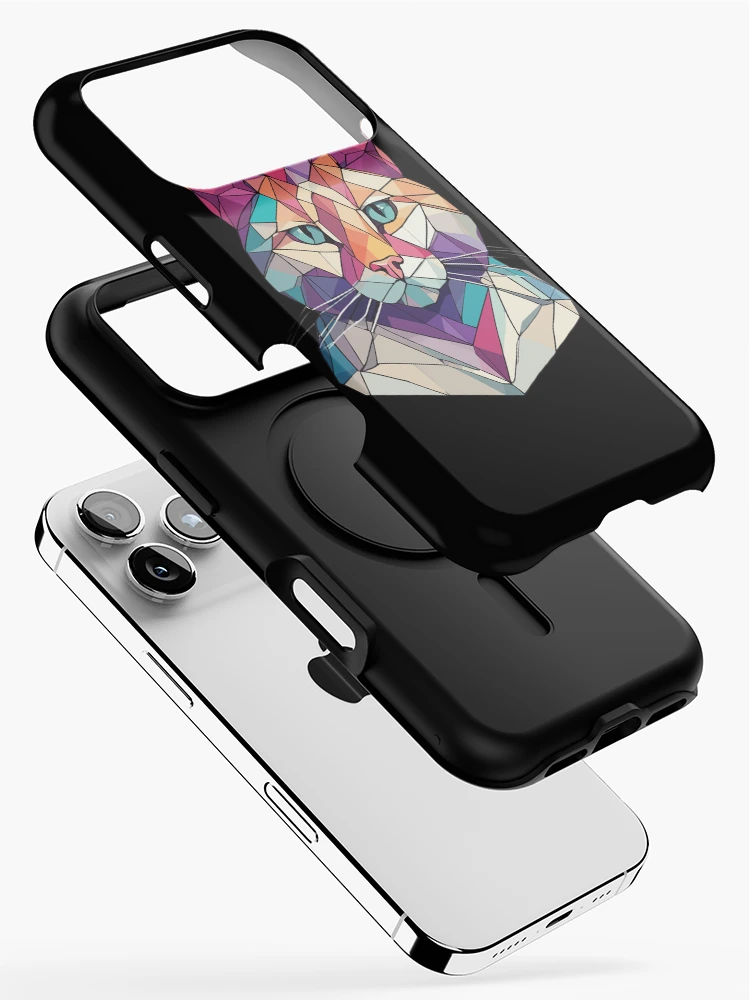 Thumbnail 2 of 4, iPhone Case, Polygon cat designed and sold by Ultimate-Rabbit.