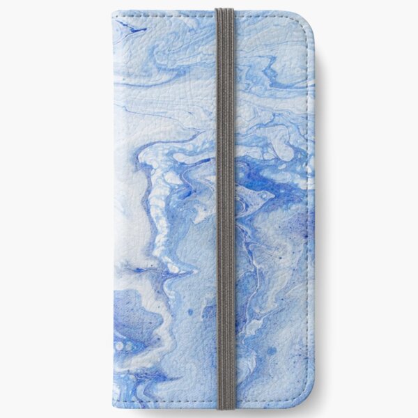 Wintry Fairy Land: Acrylic Pour Painting iPhone Wallet