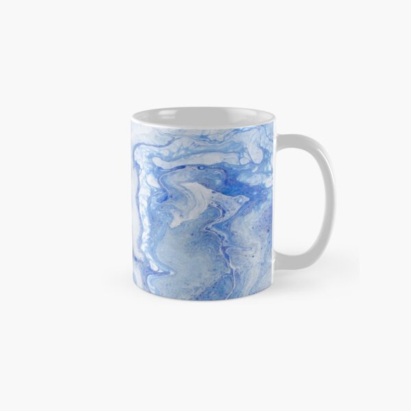 Wintry Fairy Land: Acrylic Pour Painting Classic Mug