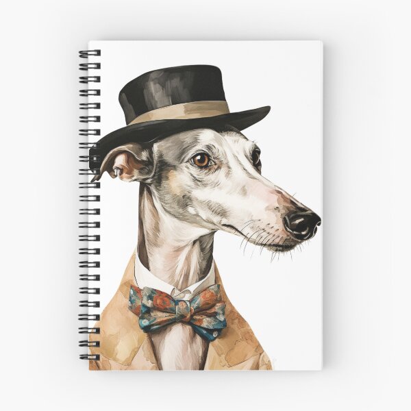 Item preview, Galgo espanol in a hat Vintage designed and sold by GhostGolden.