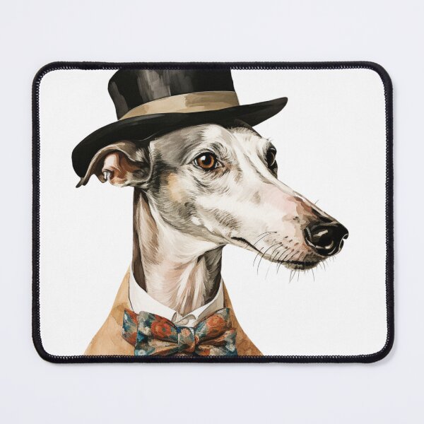 Item preview, Galgo espanol in a hat Vintage designed and sold by GhostGolden.