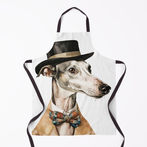 Item preview, Galgo espanol in a hat Vintage designed and sold by GhostGolden.
