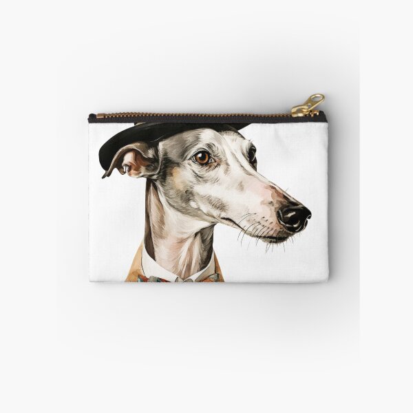 Artikelvorschau, Galgo Espanol mit Hut Vintage entworfen und verkauft von GhostGolden.