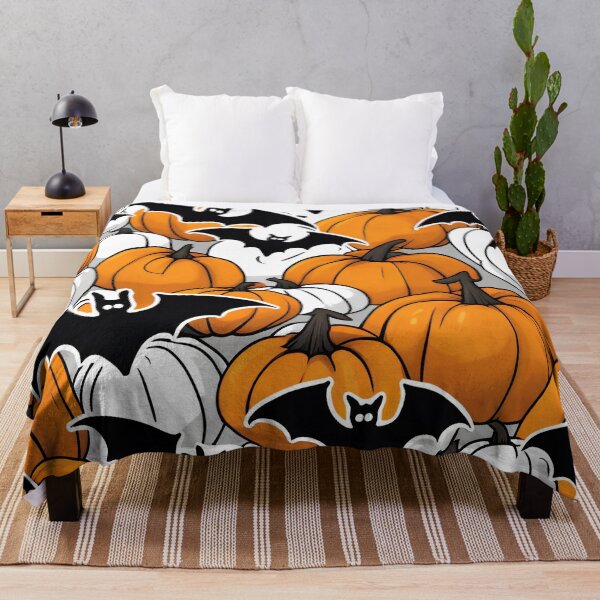 Item preview, Halloween Pumpkins and Bat Design designed and sold by SeamCraft.