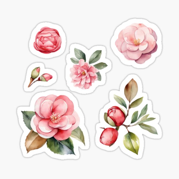 Sticker - Gentle Bliss Series Retro Plant Flower Stickers