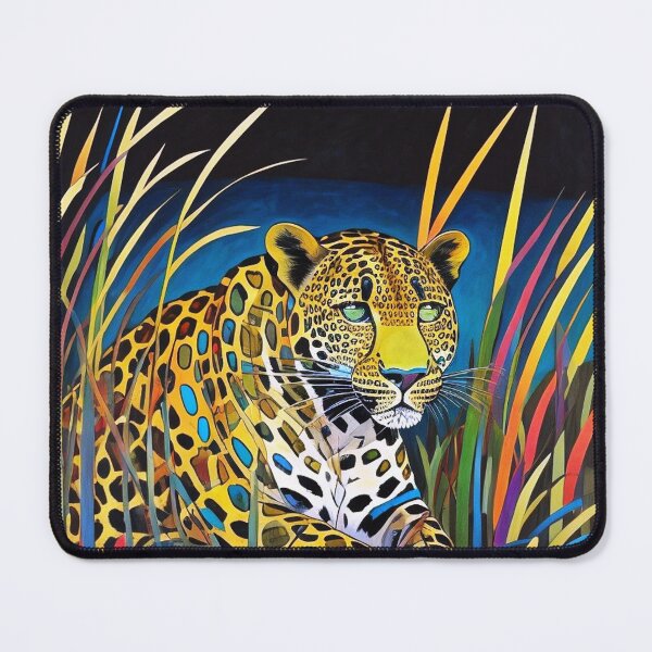 Item preview, Leopard hiding in long grass designed and sold by George Hutton Hunter.