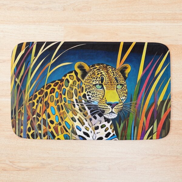 Item preview, Leopard hiding in long grass designed and sold by George Hutton Hunter.