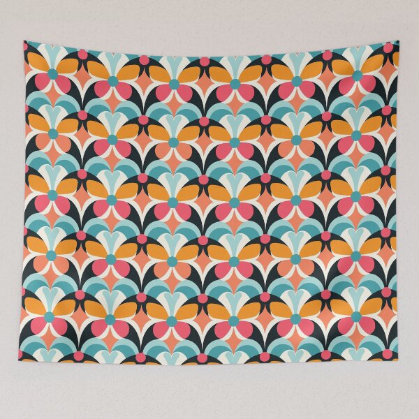 Item preview, 1960's Retro Butterflies & Blooms designed and sold by ShantyShawn.
