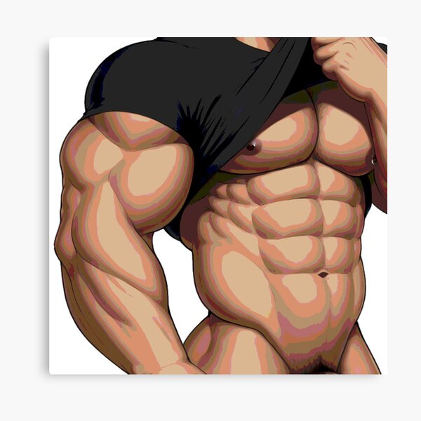 Premium AI Image  hand drawn cartoon illustration of an anime fitness  muscle boy